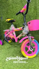  1 عرض خاص على الدراجة الهوائية عجلات بلاستيك واسفنج للاطفال من عمر 3 سنوات لغاية 5 سنوات