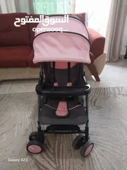  4 عرباية اطفال a-baby لون زهري للبيع