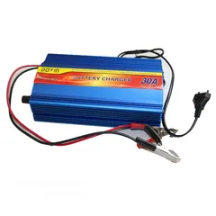  4 شاحن بطاريات 30 امبير Automatic Smart Lead Acid Portable 30A 12V Car Solar Battery Charger