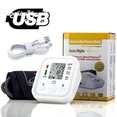  5 جهاز فحص و قياس مستوى ضغط الدم الناطق و ضربات القلب الالكتروني