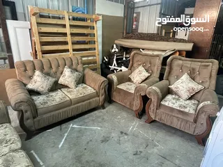  4 طقم كنب 7 مقاعد تفصيل بسعر حرق بس على 800