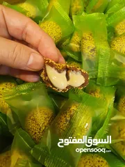  1 تمر محشي طحنيه ومغطس بالسمسم