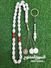  3 عرض خاص على سبح العظم تنزيل  فيروز ومرجان ومسمار للجمال والفخامة مع ميدالية هدية مع المسبحه بسعر12د