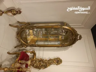  10 غرفه سفره فخمه مصريه حفر يدوي  ملبس ورق الذهب  استيراد مصر