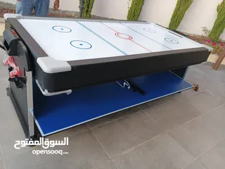  13 توفرت الان طاولة ال 4في1 سارع بالطلب قبل نفاذ الكميه بلياردو هوكي تنس طعام جوده عاليه خامه ثقيله