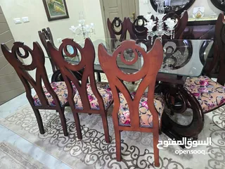  1 غرفة سفرة زجاج سكوريت
