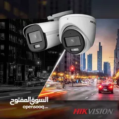  20 كاميرات مراقبة 2 ميجا بكسل ملون 24 ساعة 4 كاميرات مكفولة 2 سنة HIKVISION 2MP Colorful Bullet Camera