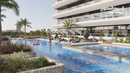  2 طرح مشروع جديد في دبي أقساط 8 سنوات مع مسبح خاص إطلالة على برج