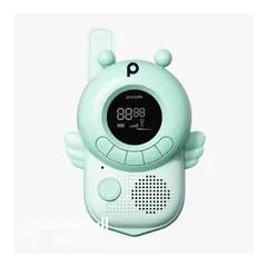 2 Porodo Kids Talk Walkie Talkie - Green PD-WKTKV2-WH  جهاز اتصال لاسلكي من بورودو كيدز توك - أخضر