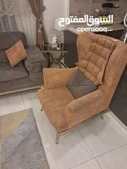  3 طقم كنب ثقيل زان 8 مقاعد اسفنج دانلوب بسعر مغري قابل للتفاوض