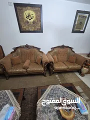  4 طقم كنب زان 14 مقعد بحالة ممتازة