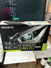  1 Rtx 4070 super استعمال فقط شهرين