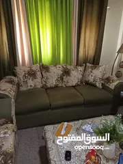  4 كنب خشب ثقييييل للبيع الزرقاء الجديده
