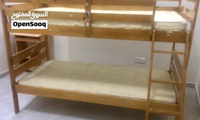  1 سرير اصفال دورين بسلم ومراتب