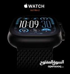  5 APPLE WATCH ULTRA 2 49mm ابل واتش ألترا 2 حجم 49  مسكره فلكرتونه كفاله ابل سنه 12 شهر