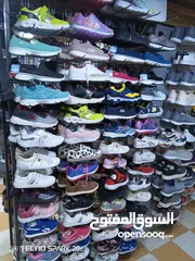  10 شروة محل كامل ستوكات جديد بضاعة مميزة للعيد أحذية رياضية رجالي ستاتي اطفال ماركات وغير ماركات