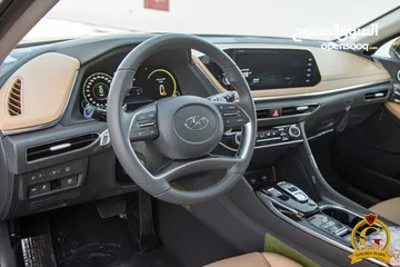  12 Hyundai Sonata 2023 Hybridعداد صفر  Zero Mileage السيارة وارد و كفالة الشركة