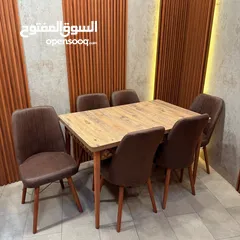  6 ميز طعام 6كراسي سلايد بسعر 220الف