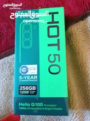  4 استعمال اسبوع فقط كامل اغراضه   Infinix HOT 50