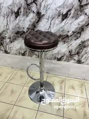  11 كرسي بار (قطعتان)، كرسي مرتفع بسيط، كرسي إفطار منزلي، تنجيد من جلد البولي يوريثان، كرسي عمل لصالون ا