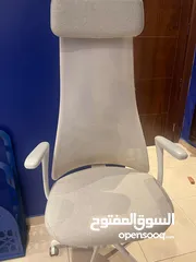  2 كرسي مكتبي ابيضّ اللون من ايكيا