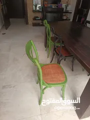  6 Dinning table + 6 chairs