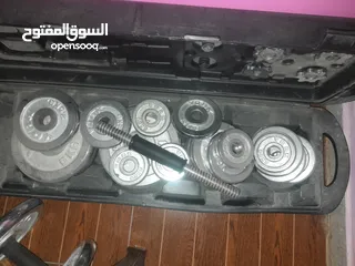  1 أثقال للبيع بحالة الوكالة شبه جديد مبارك لصاحب النصيب