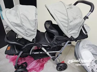  1 "For sale: Twin stroller in excellent condition!  Specifications: Comfortable, practical, and lightw