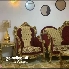  4 طخم اثاث ملكي دمياطي مستورد من مصر تصميم خاص