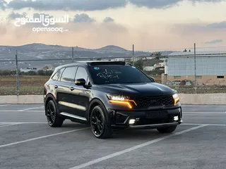  9 كايا سورينتو 2022/فل الفل  فتحة سقف بانوراما  2x4 ///240Hp بنزين + كهرباء  ( Haybrid) 1600cc