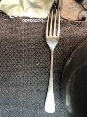  1 شوكة فضية قديمة
