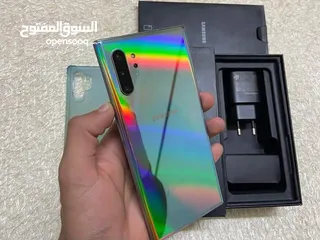  1 مستعمل Samsung Not 10 plas شرق اوسط رام 12 جيجا 256 بدون كرتونه  ومع كرتونه الأصلية متوفر توصيل