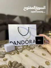  2 خاتم باندورا PANDORA باللون الأحمر مستعمل