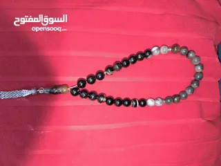 1 مسبحة عقيق أصلي 33 حبة للبيع