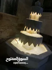  25 عرض على نوافير وشلالات وبابكيو حواض زريعه جميع انواع الحجر البناء والديكورات