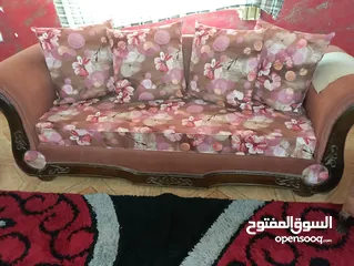  3 طقم جلوس 9 مقاعد متحرك مراكي وقعدة خشب زان وظغط إسفنج عالي