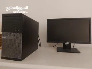  1 Dell optiplex 7020 mt computer with monitor