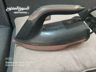  2 مكواة بخار ماركة فيليبس 3000W شغاله 100% صناعة إندونيسي Phillips Iron 3000W OptimalTemp