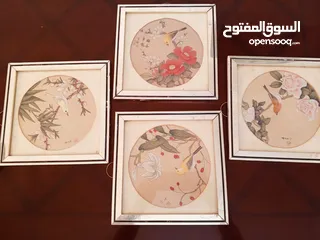  12 براويز تطريز ورسم زيتي  بسعر مغري