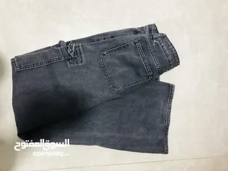  4 بنطلون اسود مع اجياب(تريندي) سايز 26