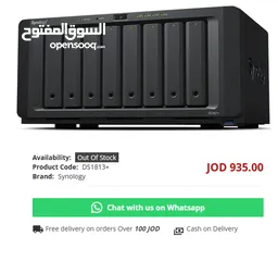  1 Synology DiskStation DS1813+ 8-Bay 3.5" Diskless GbE NAS (Scalable) (SMB)