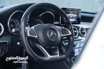  16 Mercedes C200 Amg kit 2015 مميزة جدا،  وارد و بحالة الوكالة
