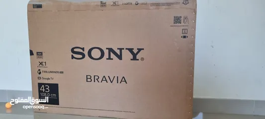  4 Sony Smart UHD 4K T.V 43"