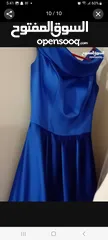  11 فستان نيلي تقيل للمناسبات من تانجو للبيع off shoulders . navy blue of shoulders dress from tango