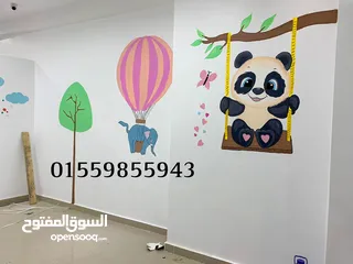  9 رسم غرف نوم اطفال وريسبشن رسام اسكندرية