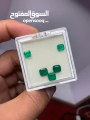  5 Emerald Gemstones Cut polished form Swat Mine Pakistan.