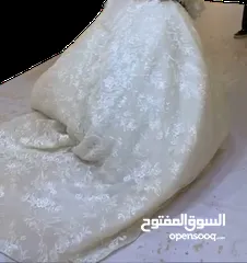  2 فستان زفاف للبيع استعمال مره
