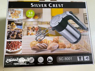  5 خفاقة وخلاط يدوي سلفر كريست SILVER CREST الالماني  خفاقه كيك ومعجنات متعددة الاستعما