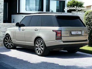  5 RANGE ROVER VOUGE SE 5.0SC V8  GCC  LUXURIOUS CABIN  0% DOWNPAYMENT