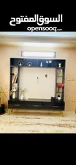  2 بوفية زان انظيف خشب مع رفوف زجاجية لون فيراني